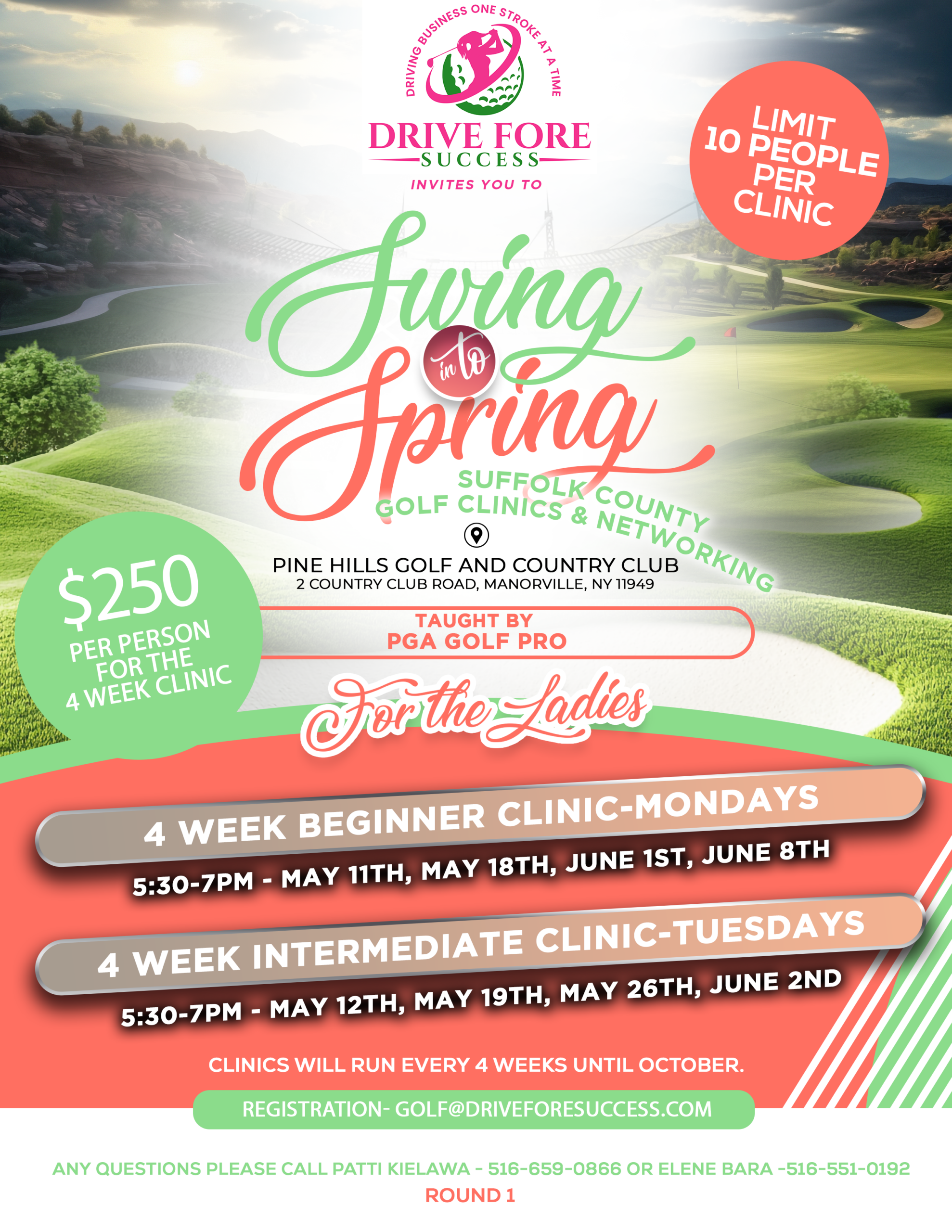 Golf Clinic - Manorville - Spring 2026 - Round 1