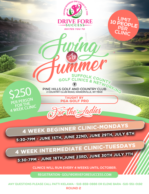 Golf Clinic - Manorville - Summer 2026 - Round 2
